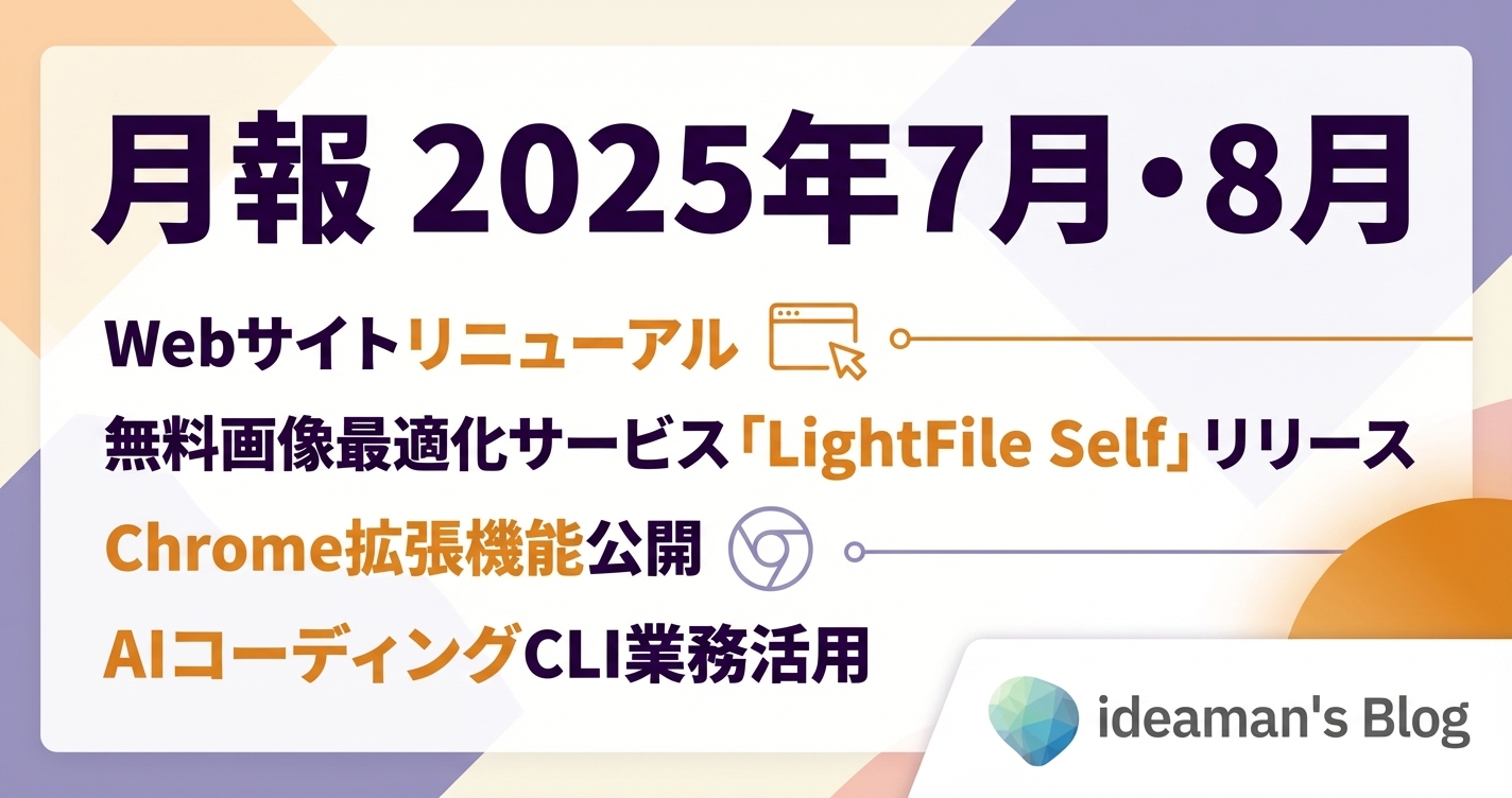 月報 2025年7月・8月